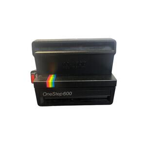 VTG Polaroid Camera One Step 600 Land Instant Rainbow Stripe